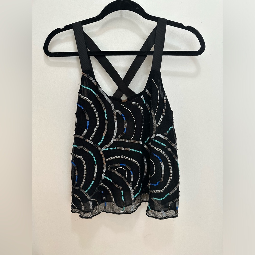 Free People beaded top